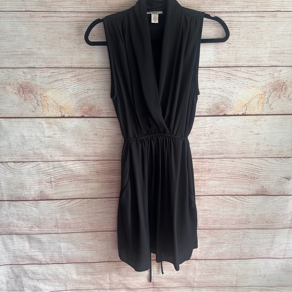 Sleeveless Black Dress with pockets